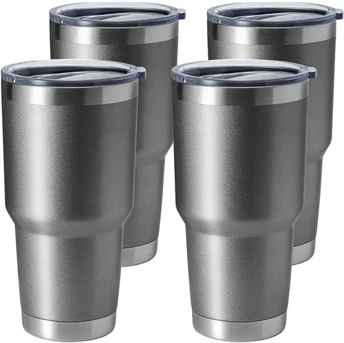 Miniatura 14 de Hasle Outfitters - Vaso de acero inoxidable de 30 onzas, taza de viaje con aislamiento al vacío de doble pared, taza de café aislada duradera, juego