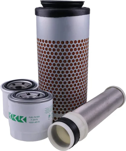 Miniatura 3 de Solarhome Nuevo kit de filtro de servicio compatible con excavadora Kubota U35-4 con motor D1703M