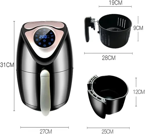 Miniatura 2 de Freidora de aire sin humos Máquina automática de papas fritas de alta capacidad para el hogar multifunción