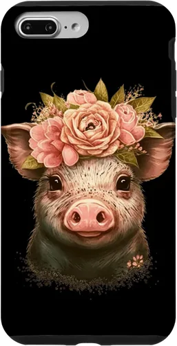Miniatura 12 de Pig with Leopard Headband Flower Cute Pig Lover Case for iPhone 17