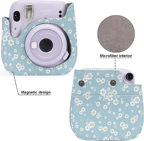 Miniatura 3 de Funda protectora compatible con cámara instantánea Mini 12 11 9 8 con bolsillo y correa
