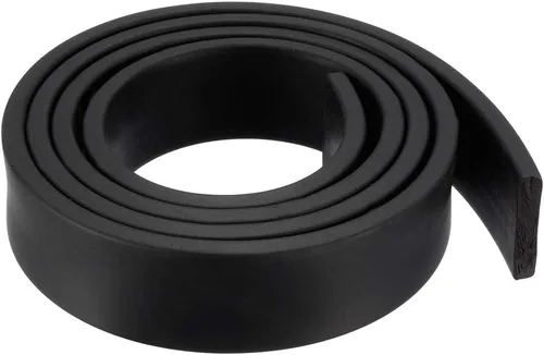 Miniatura 18 de uxcell Tira de sello de goma rectangular maciza, 0.197 in de ancho, 0.118 in de grosor, 3.3 ft de largo, color negro