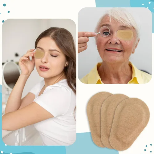 Miniatura 6 de 50 parches adhesivos para los ojos, parches para los ojos para adultos, parche desechable sin látex, vendajes adhesivos para bebés, niños y niñas