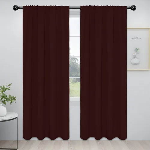 Miniatura 95 de Easy-Going - Cortinas opacas con bolsillo para varilla para el dormitorio, cortinas para ventanas que oscurecen la habitación o la sala de estar