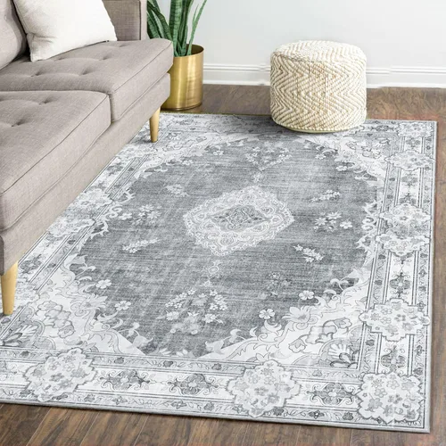 Miniatura 91 de Alfombra Verde MUJOO de 8'x10', Alfombras de Área para Sala de Estar, Alfombras Lavables, Alfombra Grande de Área, Alfombra Boho de Área de 8'x10