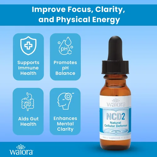 Miniatura 12 de Suplemento mineral líquido NCD2, fórmula avanzada de apoyo celular, digestivo diario y desintoxicación, inmune, equilibrio de pH, limpieza; gotas