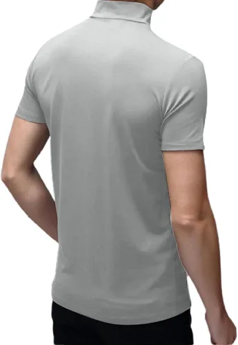 Miniatura 4 de Rela Bota Camisetas de moda para hombre, ropa interior térmica, camisetas de media manga corta de cuello alto, ajuste delgado, básicas