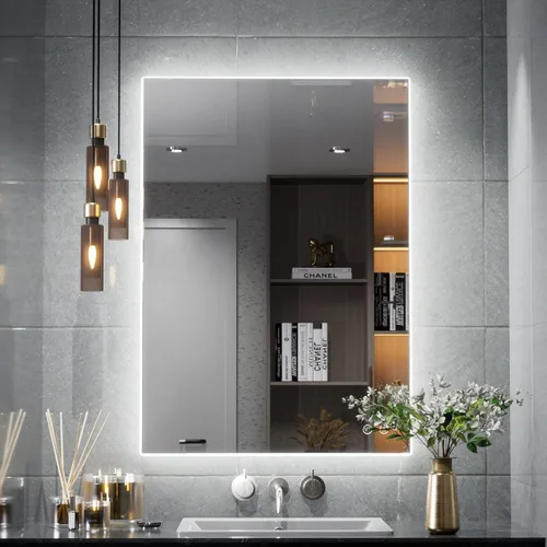 Miniatura 15 de TETOTE - Espejo retroiluminado para baño con luz, botón táctil regulable y función antivaho (horizontal o vertical)