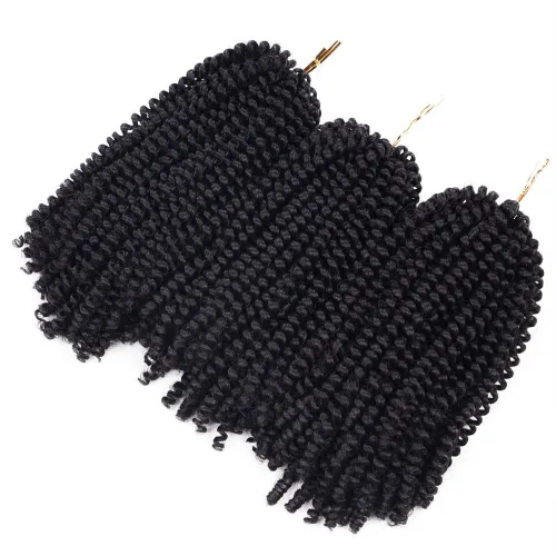 Miniatura 47 de Beyond Beauty - Trenzas de ganchillo con rizos de primavera de 12 pulgadas para Butterfly Locs Bomb Twist Crochet Hair Beyond Beauty Ombre colores 1b