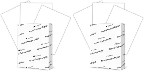 Miniatura 9 de Accent 188179R - Papel de cartulina blanco opaco de 8.5 x 11 pulgadas, 120 libras, 325 GSM - 150 hojas (1 resma) - Cartulina suave de alta calidad