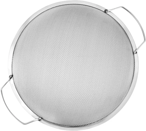 Miniatura 2 de QWORK Paquete de 4 coladores de pintura de malla fina, filtro de acero inoxidable de malla 60 para cubos de pintura de 5 galones, resistente a