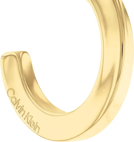 Miniatura 2 de Calvin Klein - Aretes de aro de acero inoxidable para mujer elegancia escultural elegante con un toque femenino