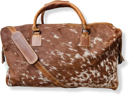 Miniatura 10 de Ranch Junkie Highlands - Bolsa de viaje de piel de vaca auténtica