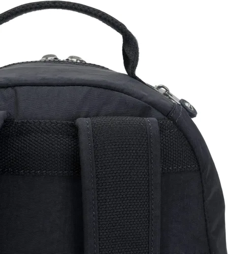 Miniatura 22 de Kipling Mochila pequeña Seoul para mujer, duradera, correas acolchadas para el hombro con funda para tableta, bolsa, Firma Emb, Mochila para tableta