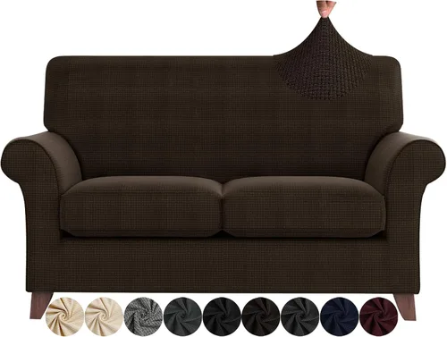 Miniatura 23 de ZNSAYOTX Fundas para sillas de sala de estar con brazos antideslizantes y elásticas para sillón, fundas de elastano para sillón, fundas protectoras