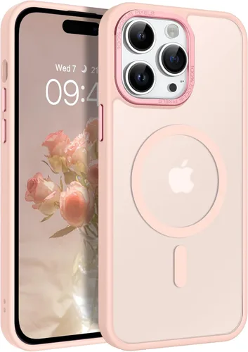 Miniatura 23 de BENTOBEN Funda magnética para iPhone 14 Pro [compatible con Magsafe] translúcida mate 14 Pro, delgada, a prueba de golpes, para mujeres, hombres