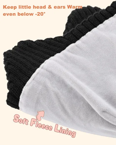 Miniatura 2 de Gorro de invierno con forro polar para bebé, con orejeras, gorro cálido para niños y niñas