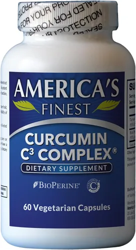 AFI Curcumina C3 Complejo con BioPerine, 60 cápsulas vegetales Apoyo a la salud articular, antioxidante, cúrcuma 95% curcuminoides, pimienta negra