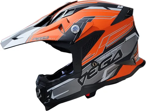 Miniatura 4 de Vega Helmets - Casco MCX ligero para motocicleta todoterreno completamente cargado