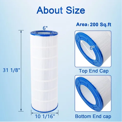Miniatura 2 de PELLUCID PAP200 - Cartucho de filtro de piscina compatible con CC200, Unicel C-9419, Clean & Clear 200, R173217, Filbur FC-0688, 59054400, Aladdin