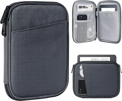 Miniatura 12 de TiMOVO Funda protectora para tablet de 6 a 7 pulgadas para libros electrónicos Paperwhite/Colorsoft Signature Edition, funda protectora con bolsillo