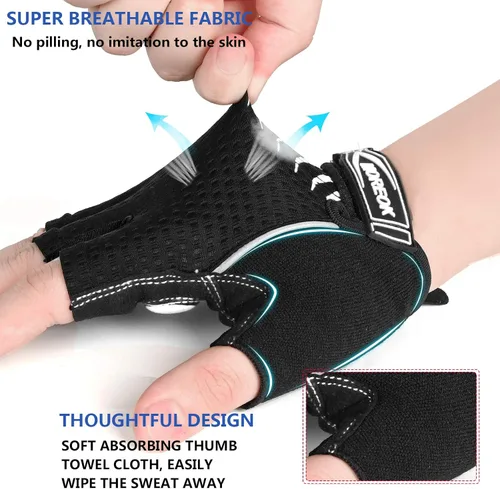 Miniatura 3 de MOREOK Cycling Gloves Bike Gloves for MenWomen-5MM Gel Pad Biking Gloves Half Finger Road Bike MTB Bicycle Gloves-for CyclingWorkoutMotorcycleOutdoor
