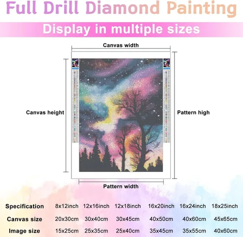 Miniatura 7 de CoHraeu Kits de pintura de diamantes en D para adultos, kits de pintura de diamantes de árbol de estrella, arte de gemas de diamante para decoración