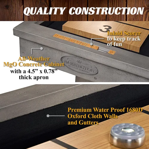 Miniatura 5 de Barrington Shuffleboard Múltiples estilos, colección clásica de juegos de arcade, diseños duraderos y elegantes con juegos de disco, perfecto