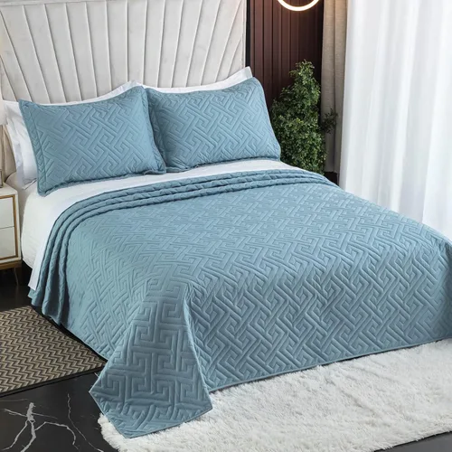 Miniatura 2 de Colchas extragrandes tamaño King de 128 x 120 pulgadas para cama extra grande y alta, tamaño California King/King, edredón ligero y acolchado, 1