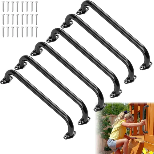Juego de barras de seguridad de 17.3 pulgadas para patio de recreo para interiores y exteriores, juego de barras de mono, accesorios de agarre para