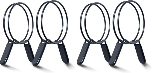 Miniatura 16 de POWERTEC 70216 Abrazadera de manguera de doble alambre de 3 pulgadas con perno, abrazaderas de manguera ajustables para colector de polvo, manguera