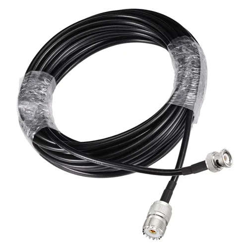 Miniatura 8 de Eightwood Adaptador de antena UHF hembra SO239 a macho BNC Cable puente RG58 de 1,6 pies para radio CB portátil, radio aficionado, radio ham