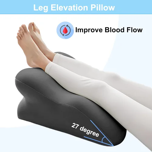 Miniatura 2 de Almohada de 27 grados para parejas, almohada de cuña para aliviar el reflujo ácido, almohada de cuña de cama para dormir, almohadas de elevación