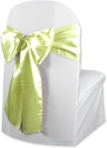 Miniatura 20 de Funda de satén para silla con lazo – Elegantes fajas para bodas, banquetes, recepciones, eventos especiales, restaurantes y fiestas – 28 opciones