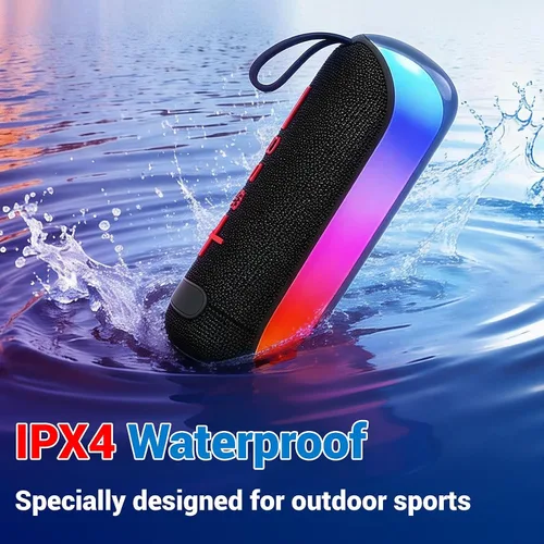 Miniatura 7 de T&G Altavoces Bluetooth, Altavoz Estéreo Inalámbrico Portátil con Luces de Colores, IPX4 Impermeable, Regalos de Elefante Blanco para Adultos