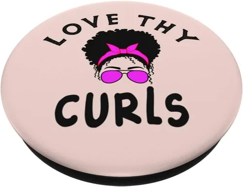 Miniatura 2 de Love Thy Curls - Peinado rizado Afro para mujeres y niñas, PopSockets intercambiable PopGrip