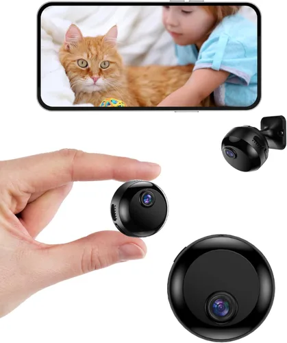 Cámara Interior Inalámbrica 1080P, Cámara Wi-Fi para Seguridad del Hogar, Monitoreo de Mascotas, Detección de Movimiento y Visión Nocturna, Cámara