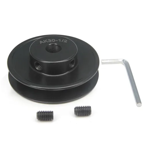 Miniatura 14 de AK30-5/8 pulgadas perforadas poleas de banda de ranura única 3.0 "OD 5/8" Bore V-Belt polea polea de correa de hierro fundido para correa en V