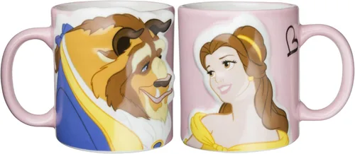 Disney SAN2519 Beauty and the Beast Bella & Beast Kiss - Taza de 10.1 fl oz (10.1 fl oz)