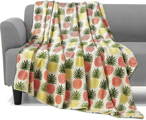 Miniatura 13 de Elegant Comfort Manta ligera estampada para todas las estaciones, ultra suave, acogedora y afelpada, manta decorativa, perfecta para descansar, 50 x