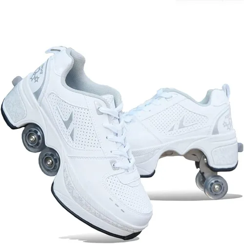 Patines para mujeres, zapatos con ruedas para niñas, zapatos retráctiles para niños, zapatos de parkour para adultos, patines en línea, patines para