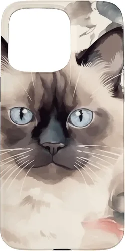 Miniatura 27 de Funda para iPhone 11 Pro Max Ragdoll Cat Roses Flower Watercolor Ragdoll Lover