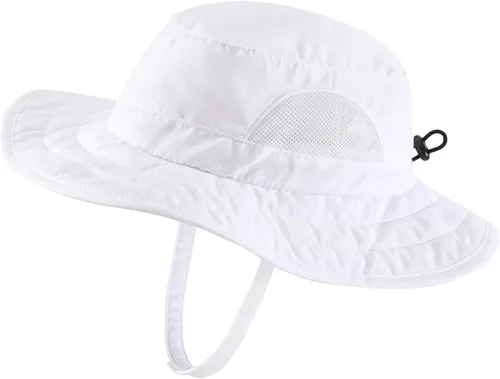 Miniatura 120 de Connectyle Sombrero de sol para niños y niñas, sombrero de pescador de ala ancha UPF 50+, sombrero de protección solar, sombrero transpirable