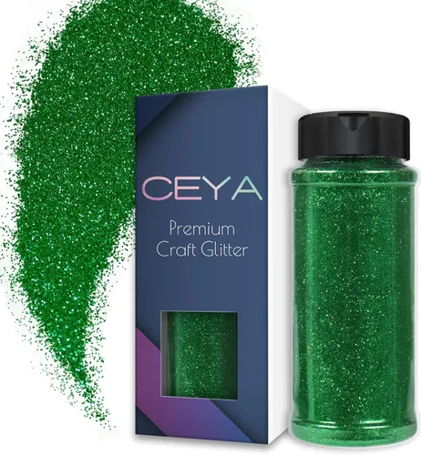 Miniatura 39 de Ceya Purpurina en polvo ultrafina de 3.8 onzas / 3.88 oz con purpurina blanca perla, 1/128 pulgadas, 0.008 pulgadas, 0.008 in para slime, resina