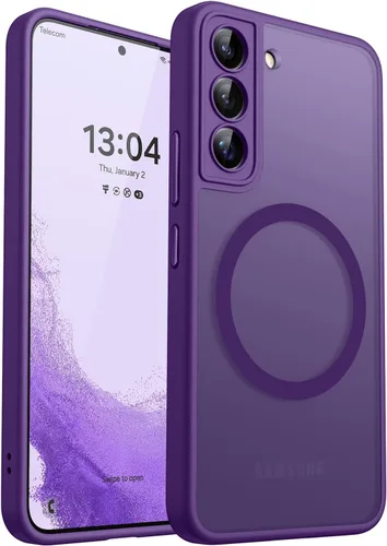 Miniatura 77 de CANSHN Funda diseñada para Samsung Galaxy A16-5G [protección completa de la cámara] [compatible con Magsafe] funda protectora trasera translúcida