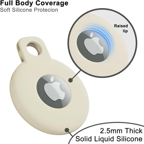 Miniatura 5 de Svanove Llavero para Airtag para Airtag, funda para Airtag de Siliocne, accesorios lindos para Airtag para niños, equipaje, collar de perro y gato