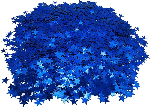 Confeti de estrella con purpurina de 8.82 oz, estrellas metálicas de 0.78 pulgadas, confeti de mesa de papel de aluminio para decoración de boda,