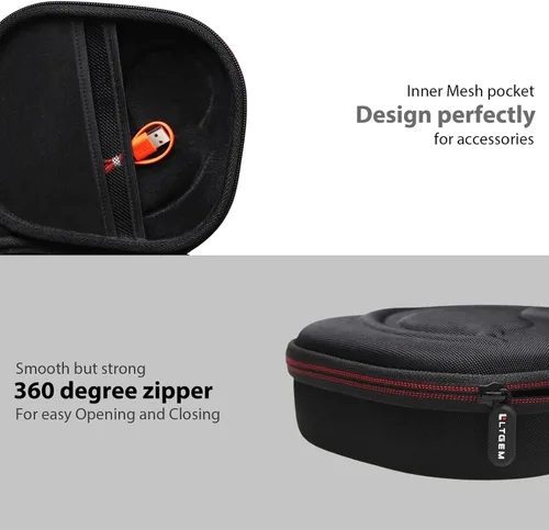 Miniatura 5 de LTGEM - Funda compatible con auriculares JBL Tune 510BT 520BT 500BT 570BT 660NC 710BT 720BT 770NC y Live 460NC 660NC 670NC 770NC 760NC, negro