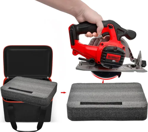 Miniatura 3 de Bolsa de herramientas universal para sierra circular DEWALT 20V MAX de 6.5 pulgadas DCS391B/DCS565B, para Makita XSS02Z 18V Sierra Circular, solo