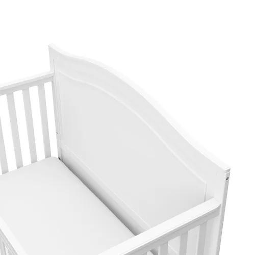 Miniatura 8 de Graco Paris - Cuna convertible 4 en 1 (blanco) – Certificada GREENGUARD Gold, se convierte en cama infantil y diván, compatible con colchón de cuna